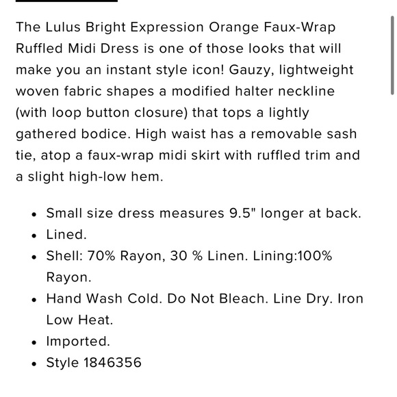 🧡 Lulus bright expression high low maxi dress - Picture 5 of 9